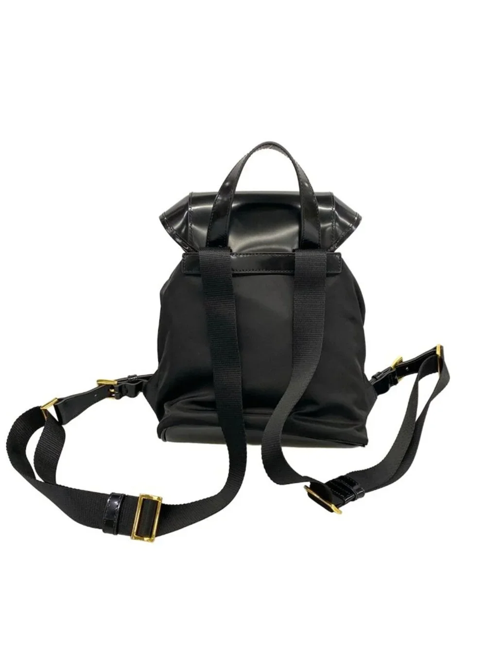 Prada Backpack Black Re-Nylon Leather